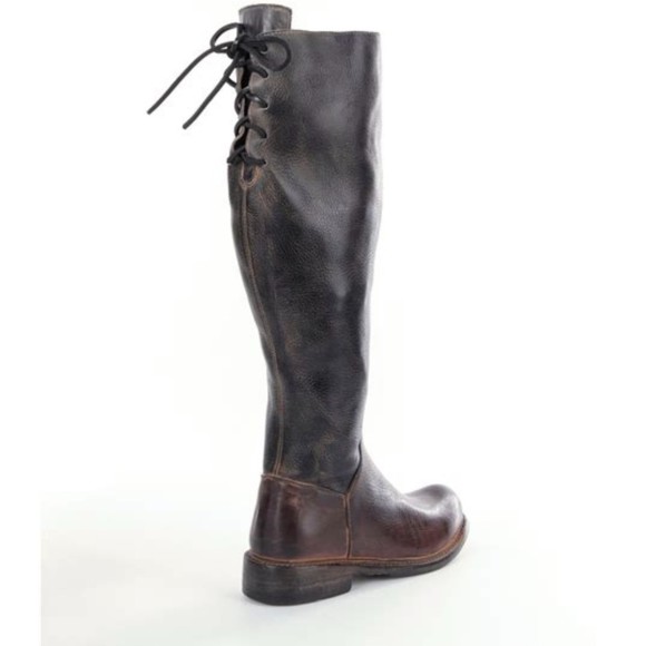 Bed Stu Manchester Leather Riding Boots Lace Up Brown/Black Size 8 - Picture 1 of 12